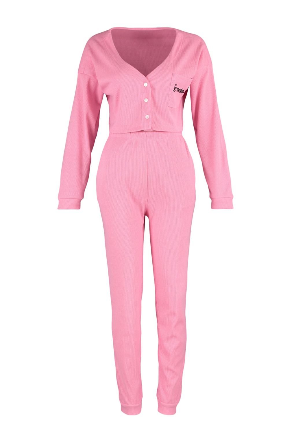 Trendyolmilla Pembe Fitilli Pamuklu Nak?sl? Orme Pijama Tak?m? THMAW22PT0511 фото 14