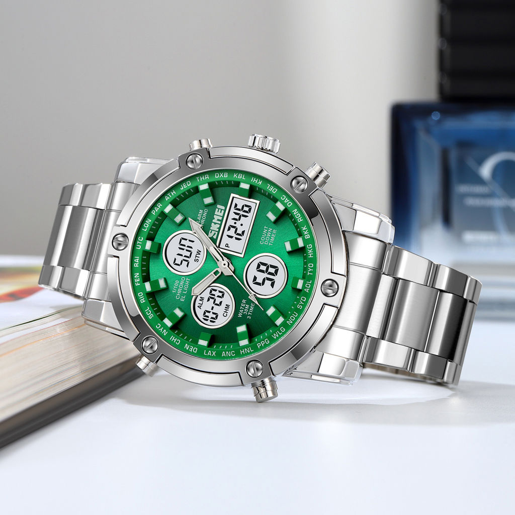 Часы наручные Skmei мужские электронные спортивные 2556green