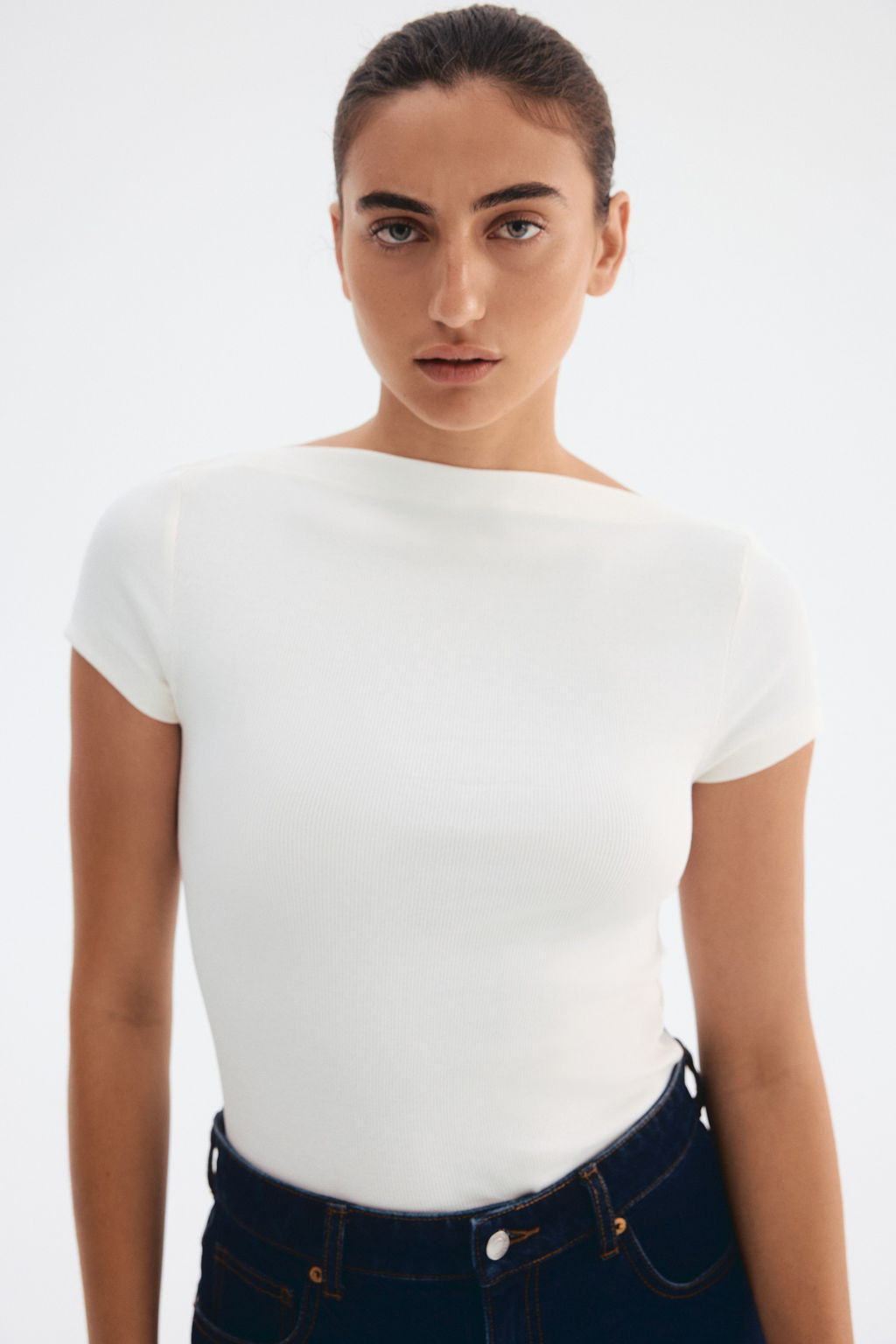 Top de canal? con escote barco - H&m фото 7