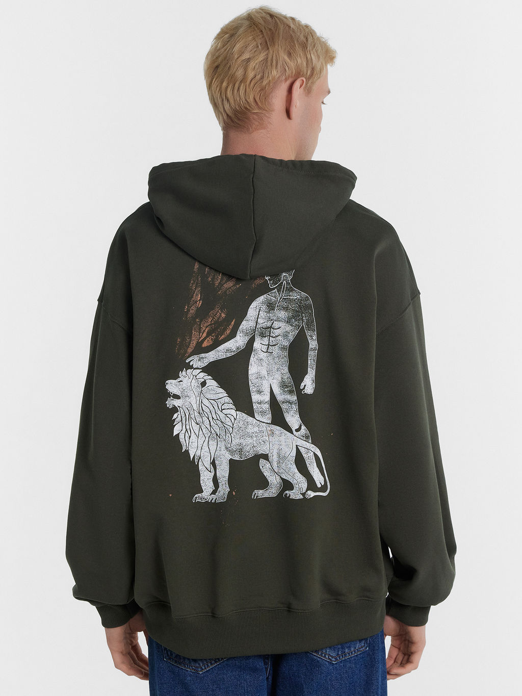 ХУДИ МУЖСКОЕ т.хаки +печать 121878 - Mark formelle фото 4