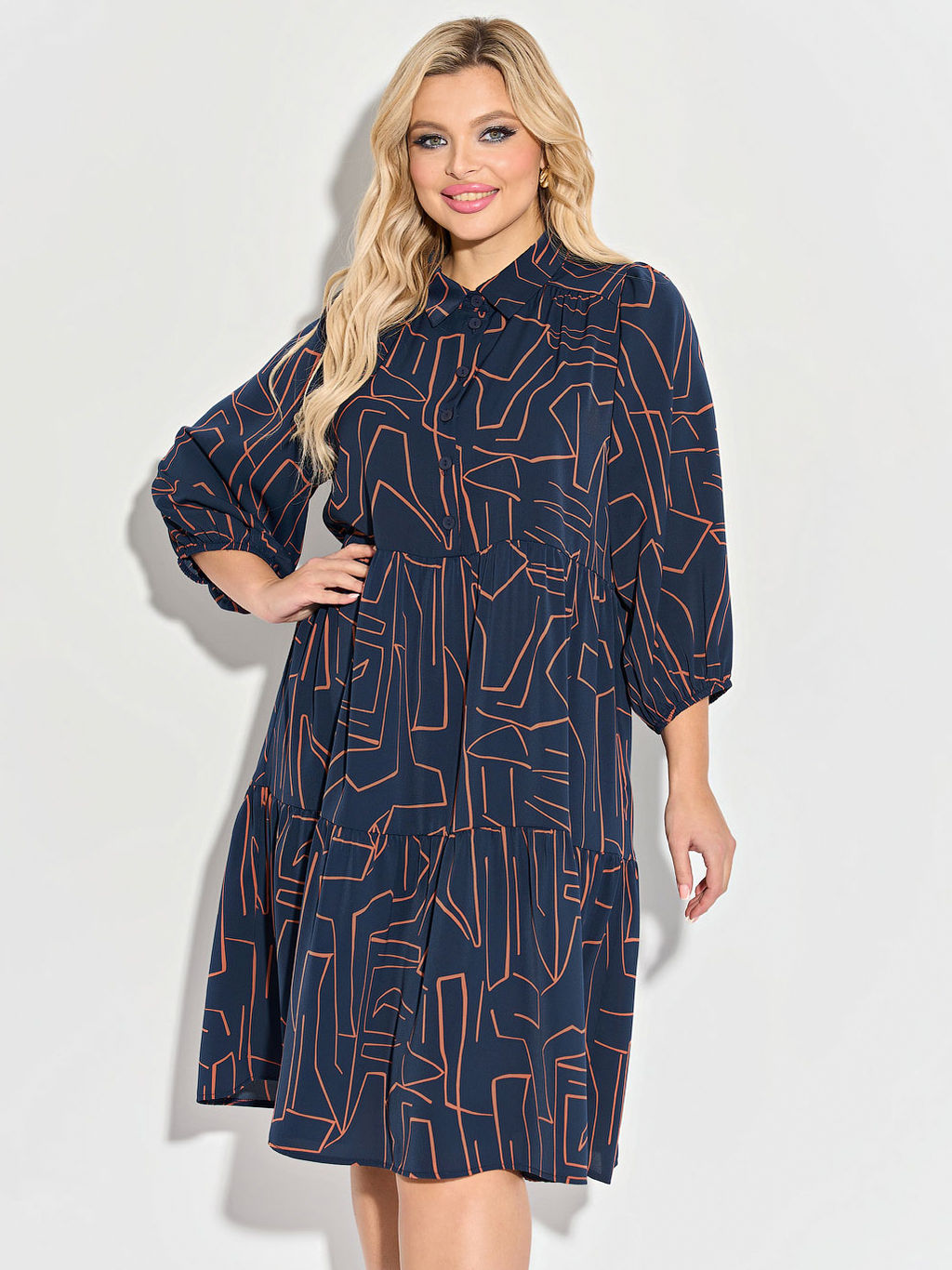 Платье 0060-28п зелёный - Dora фото 14