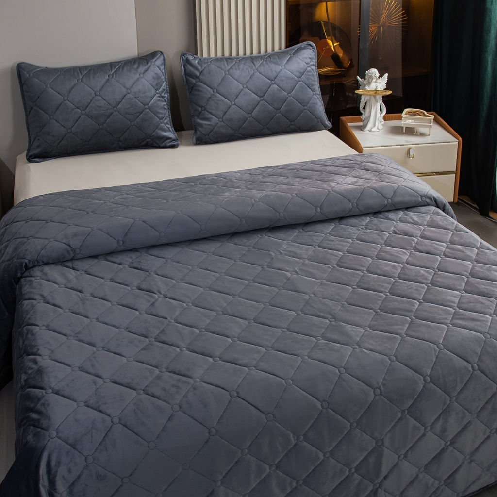 Велюровое покрывало ромб OVF030 240*260