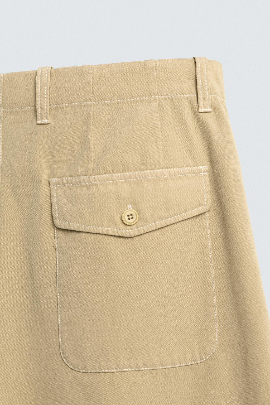 BERMUDA LAVADA RELAXED FIT / Amarillo claro - Zara фото 10