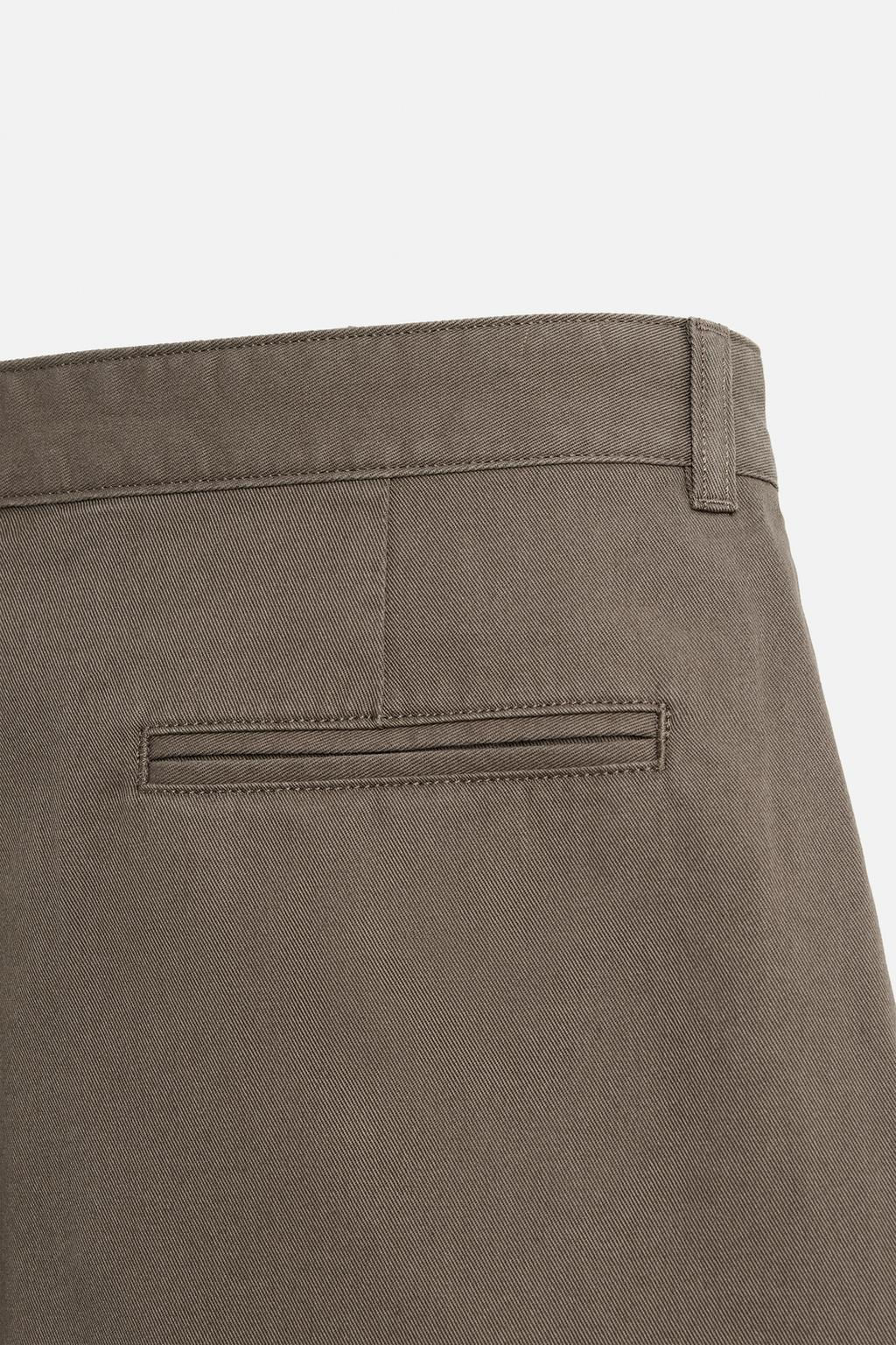 RELAXED FIT PLEATED BERMUDA SHORTS - Zara фото 11