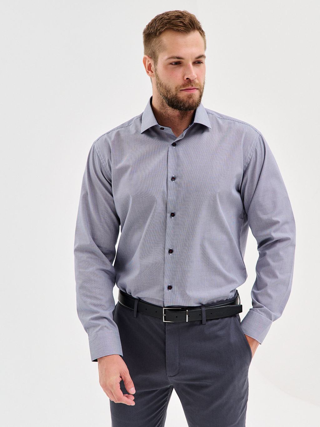 Сорочка мужская длинный рукав GREG 224/231/0962/Z/1p  фото 6