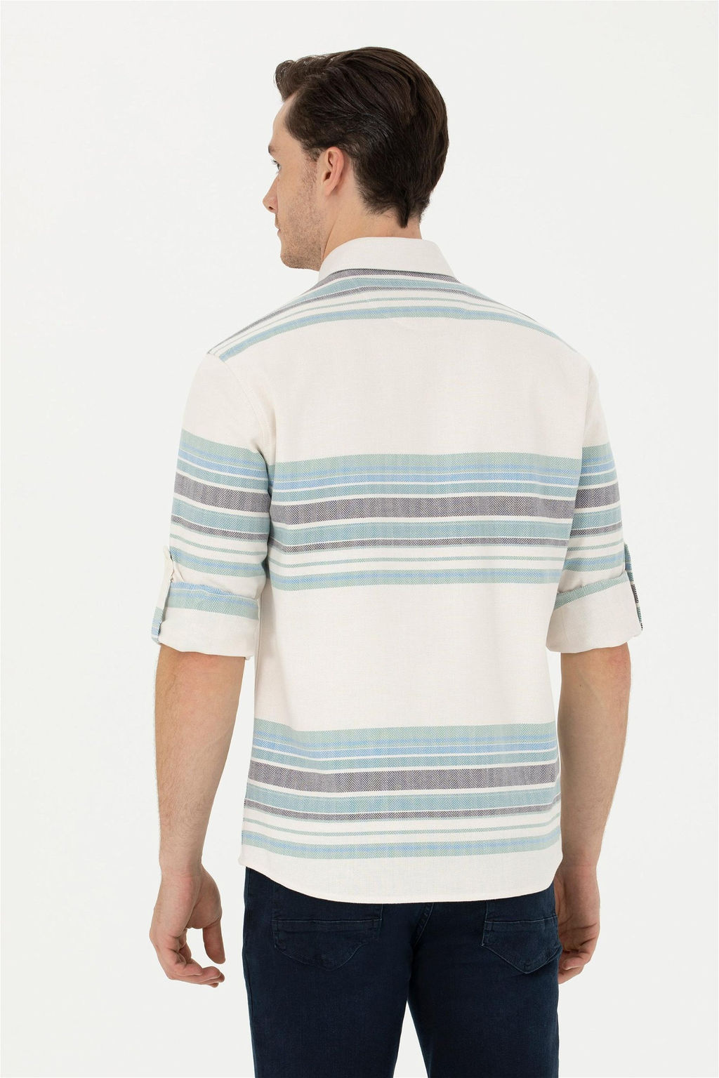 Мужская рубашка с длинным рукавом Stone - U.s. polo assn фото 5