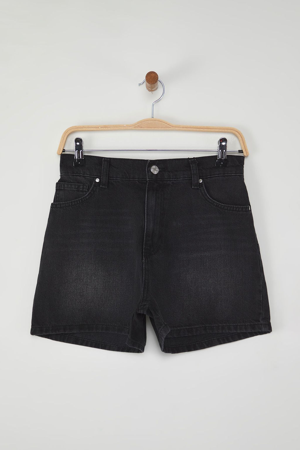 TRENDYOLMILLA Siyah Beli Lastikli City Denim Sort TWOSS25SR00153  фото 6