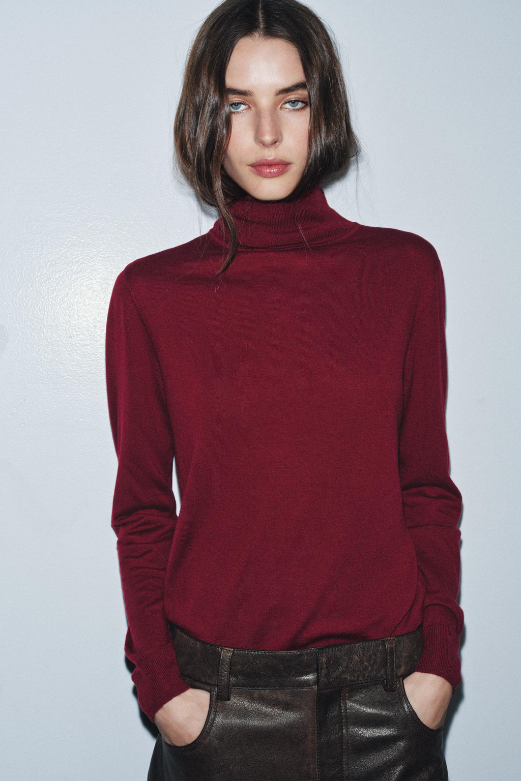 WOOL HIGH NECK JUMPER - Zara фото 2