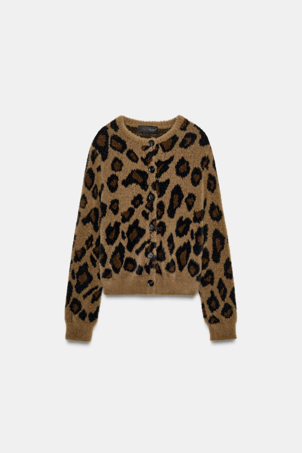 ANIMAL JACQUARD KNIT CARDIGAN - Zara фото 14