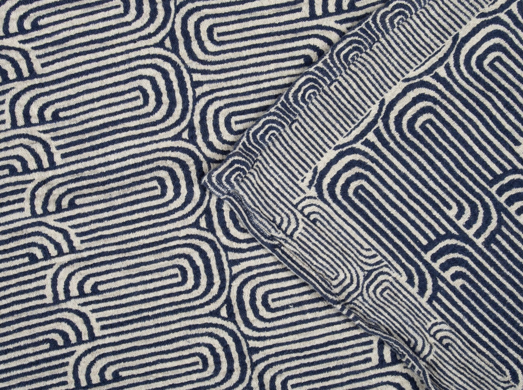 17С356-ШР/у./рул. 55*115 Полотенце "Прибой" цв. 2 рис. 157 синий