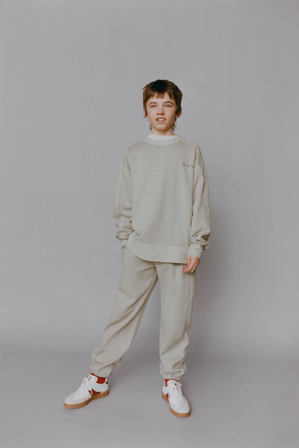 INTERLOCK SWEATSHIRT AND JOGGER TROUSERS SET
