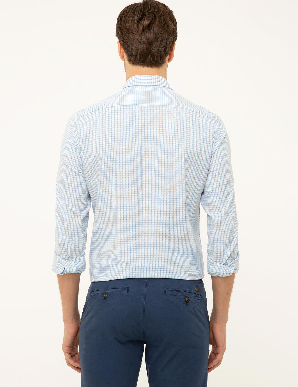 Mavi Slim Fit Uzun Kollu G_mlek