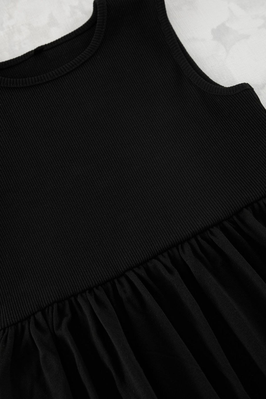 Siyah K?z Cocuk Kolsuz Basic Orme Elbise TKDSS25EL00018 - Trendyolmilla фото 2