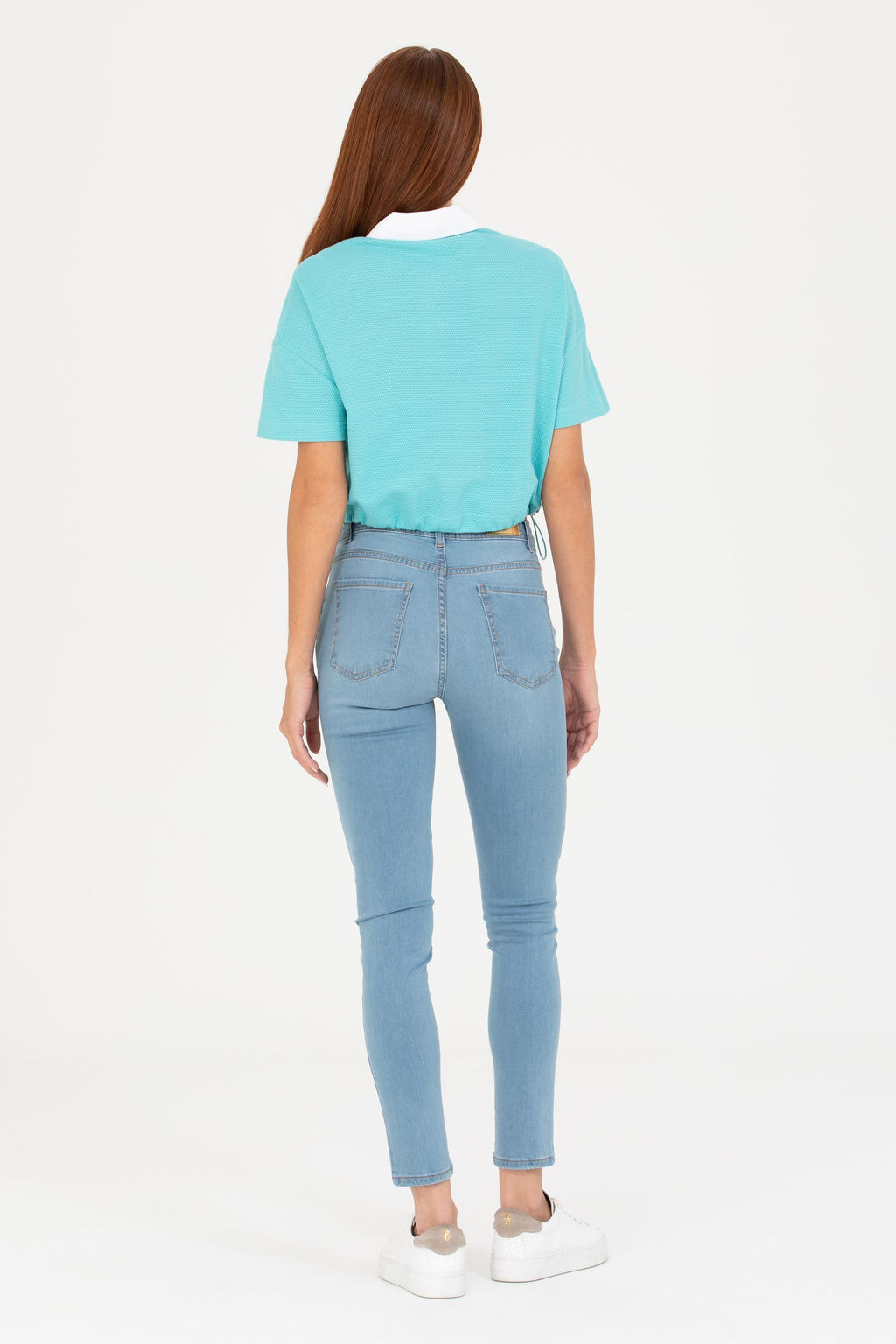 Женские голубые джинсы - U.s. polo assn фото 4
