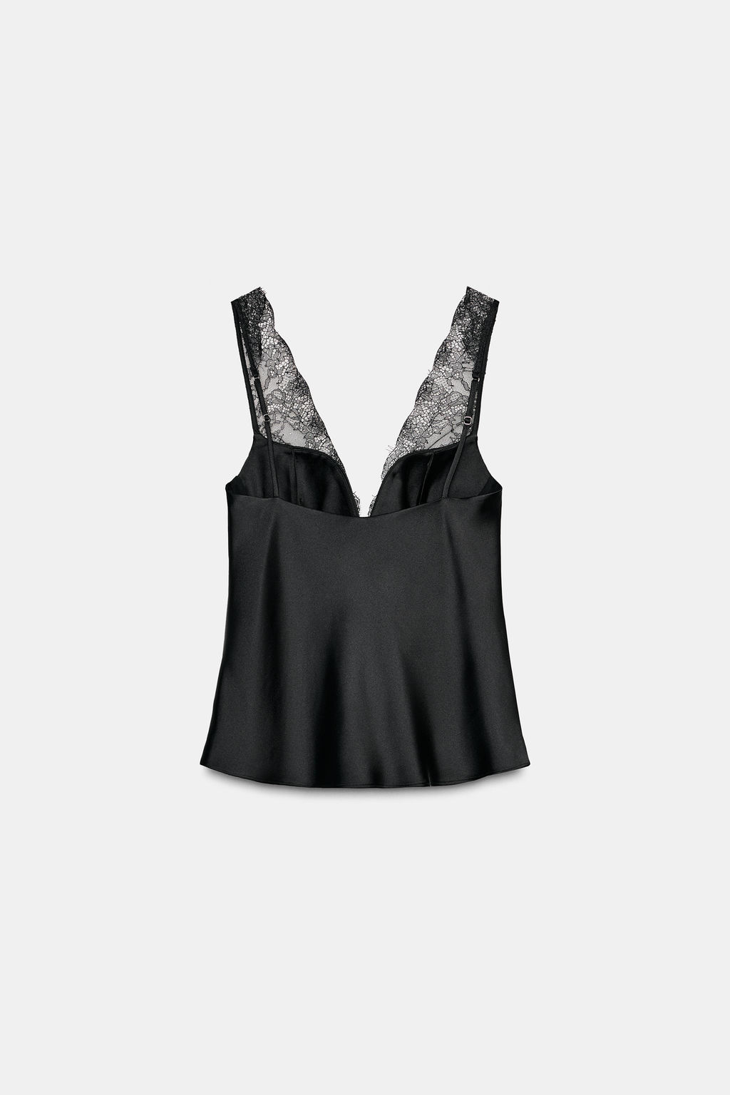 SATIN TOP WITH LACE - Zara фото 6