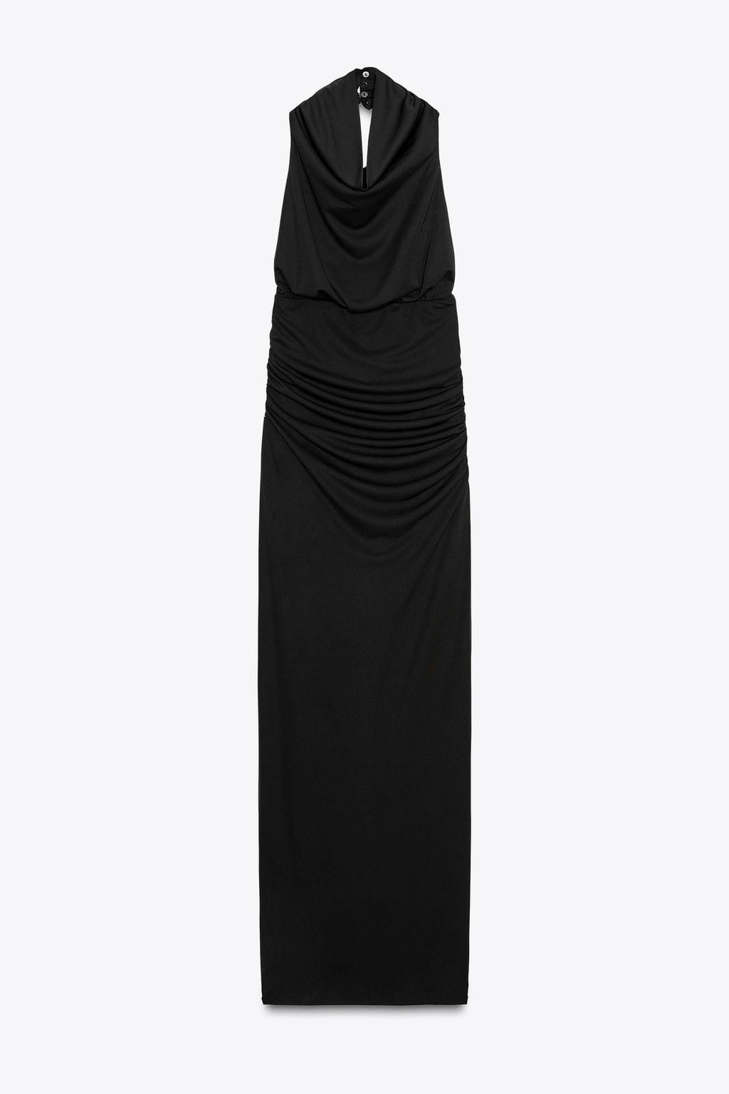 LONG HALTER DRESS WITH OPEN BACK - Zara фото 22