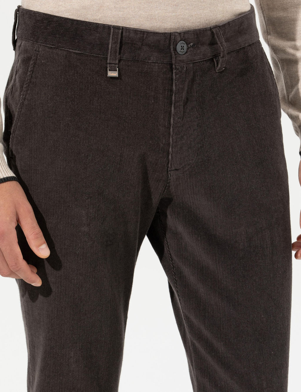 Узкие брюки из плотной ткани цвета хаки - Cacharel фото 13