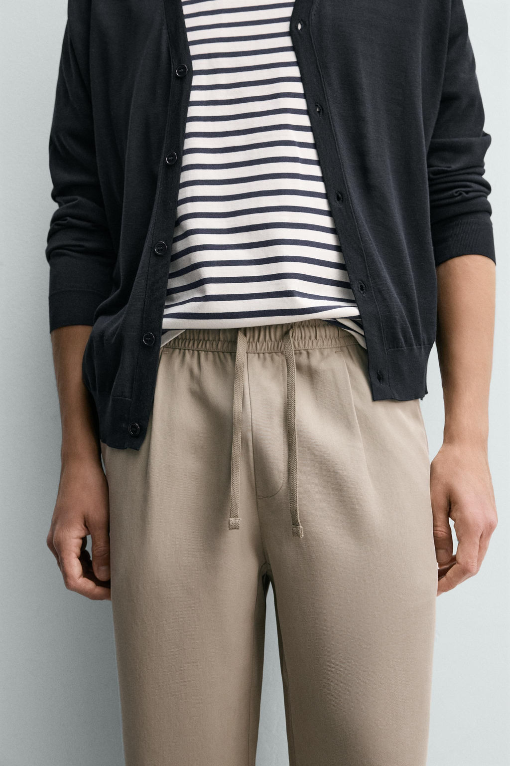 PANTAL?N FLUIDO RELAXED FIT / Tostado