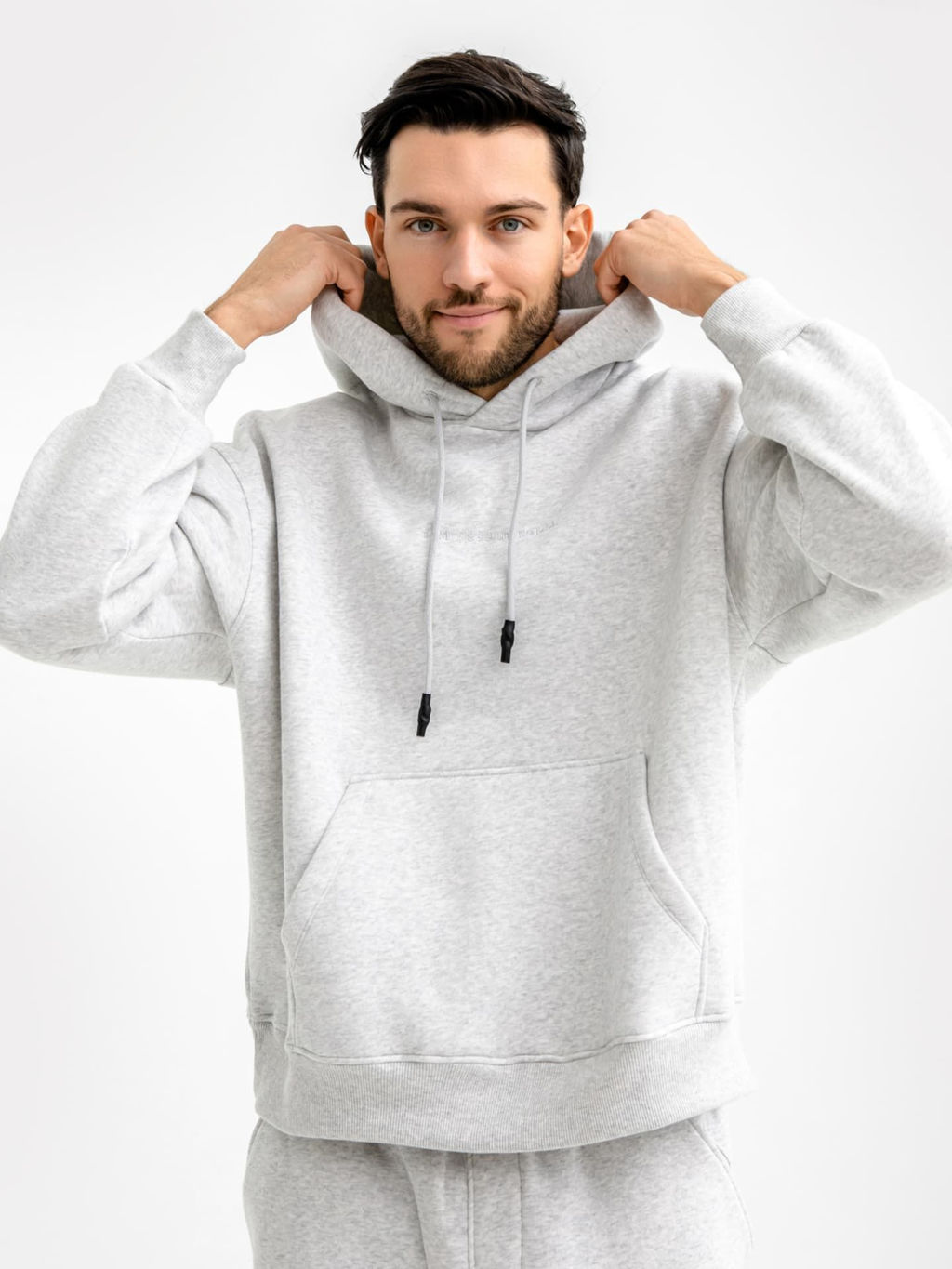Худи мужское серое серый меланж 4306-А 121867 - Mark formelle фото 2