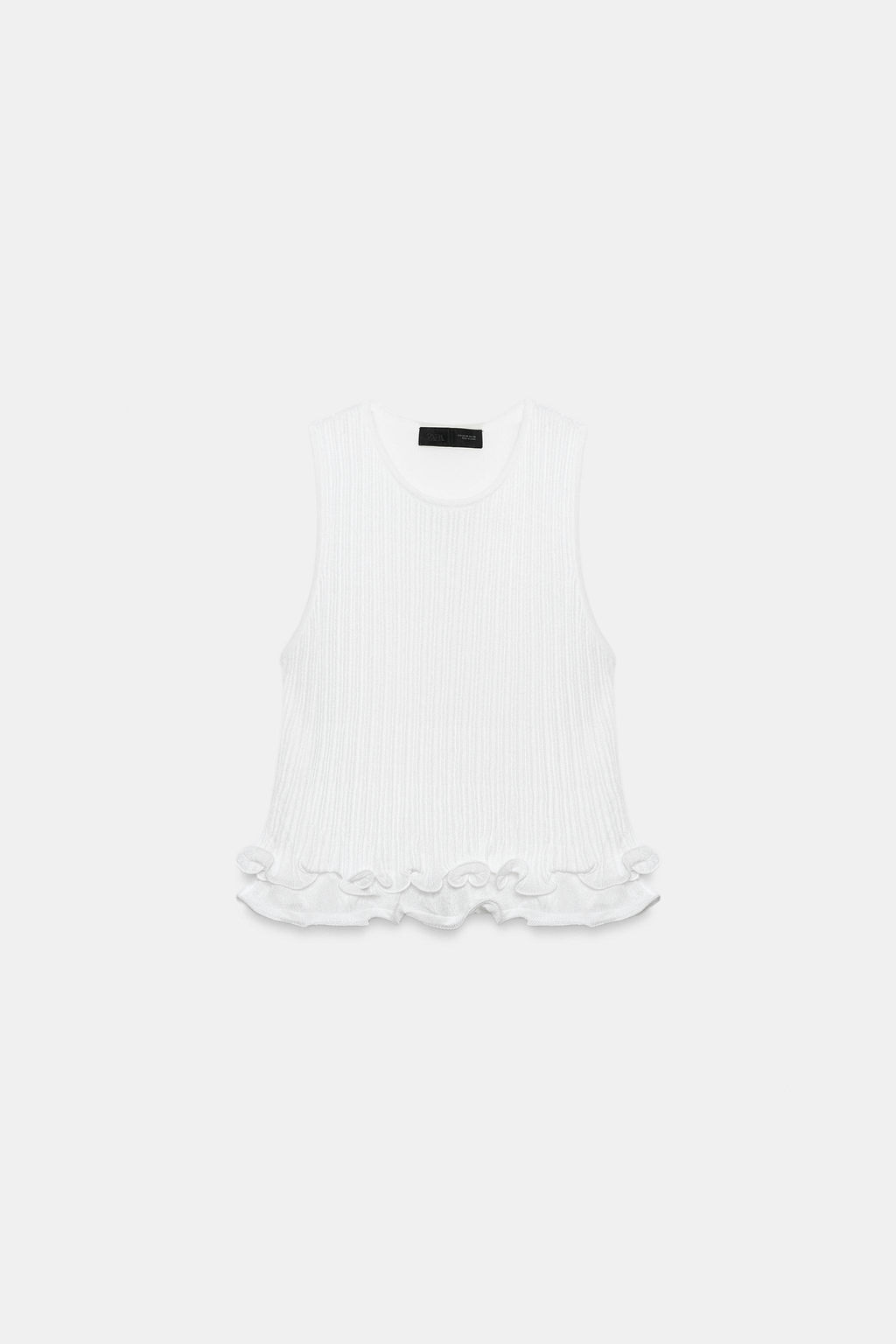 TOP PUNTO DOBLE CAPA / Blanco