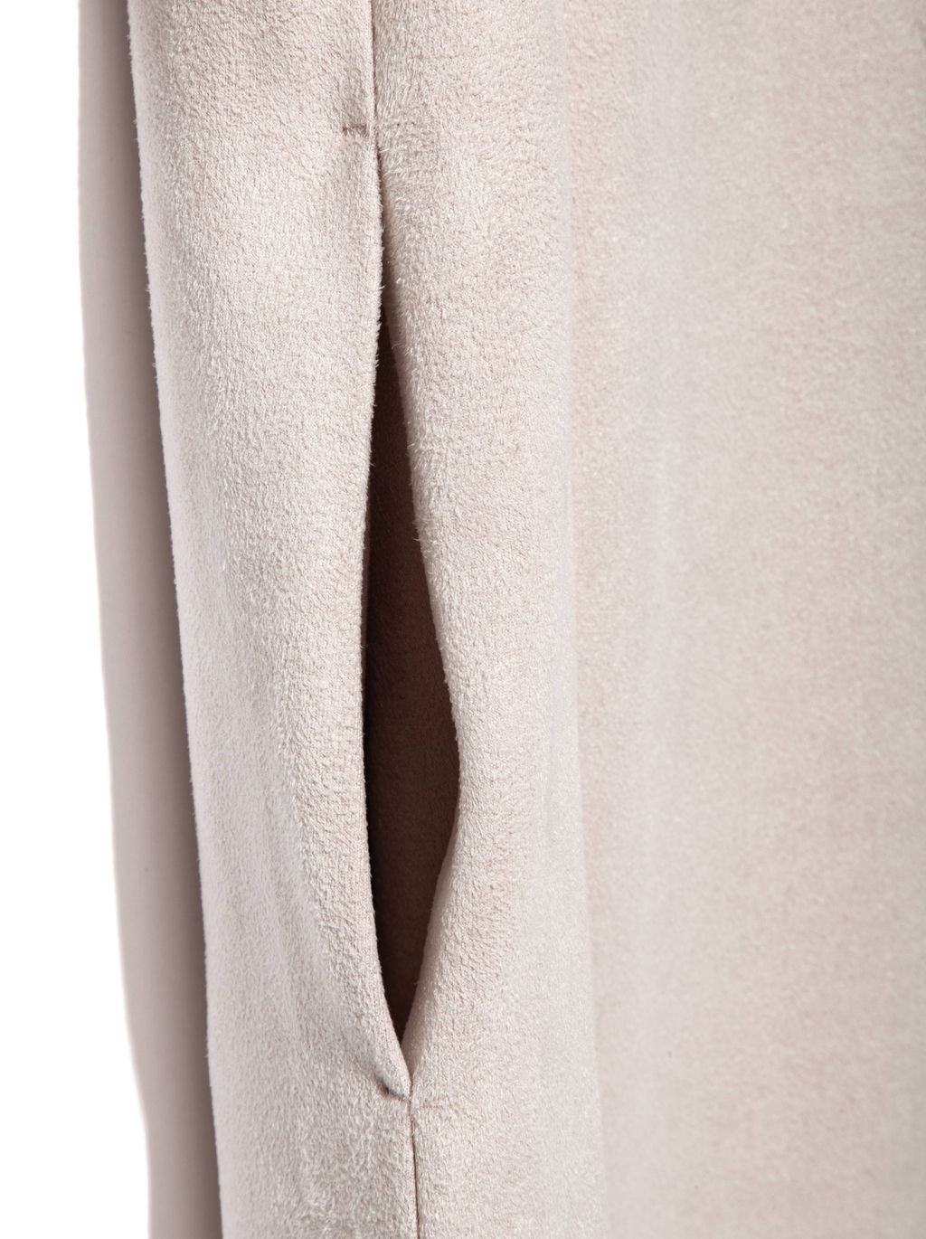 CONTE Стильное платье из искусственной замши с карманами 838 beige beige