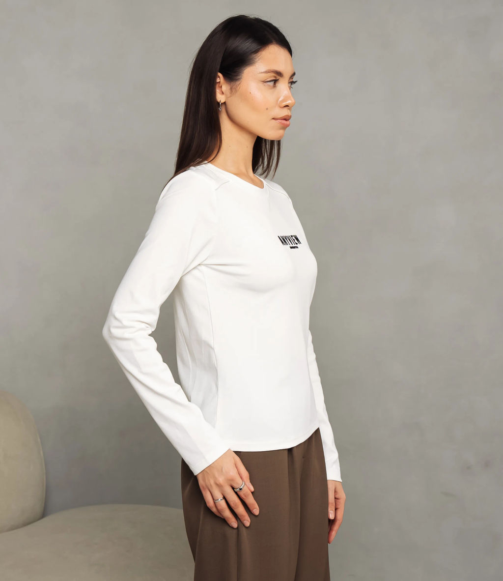 Лонгслив #КТ9072, молочный - Dommod фото 2