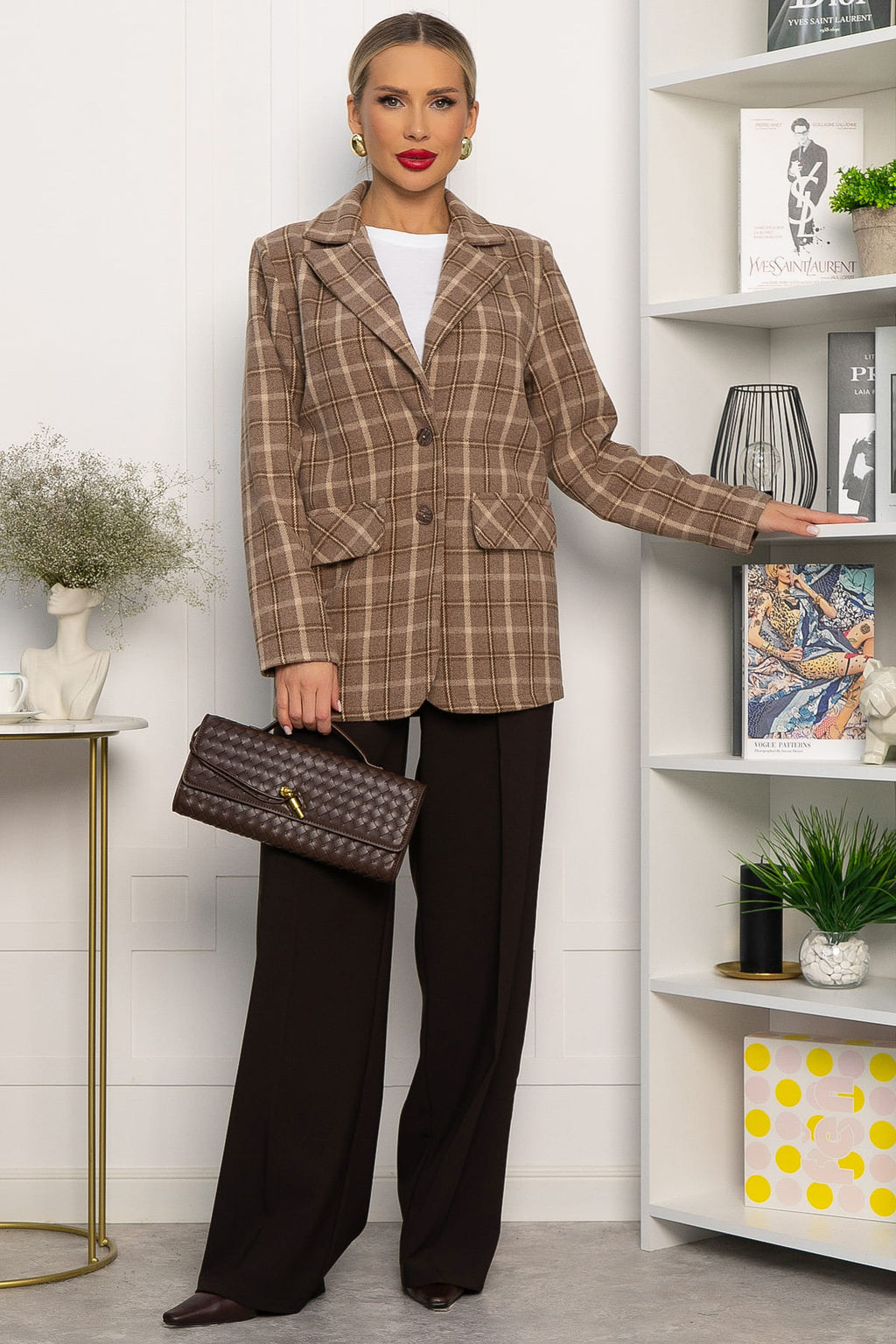 Пальто-пиджак Чендлер (бежевый) Б14157-7М - Lt collection фото 8