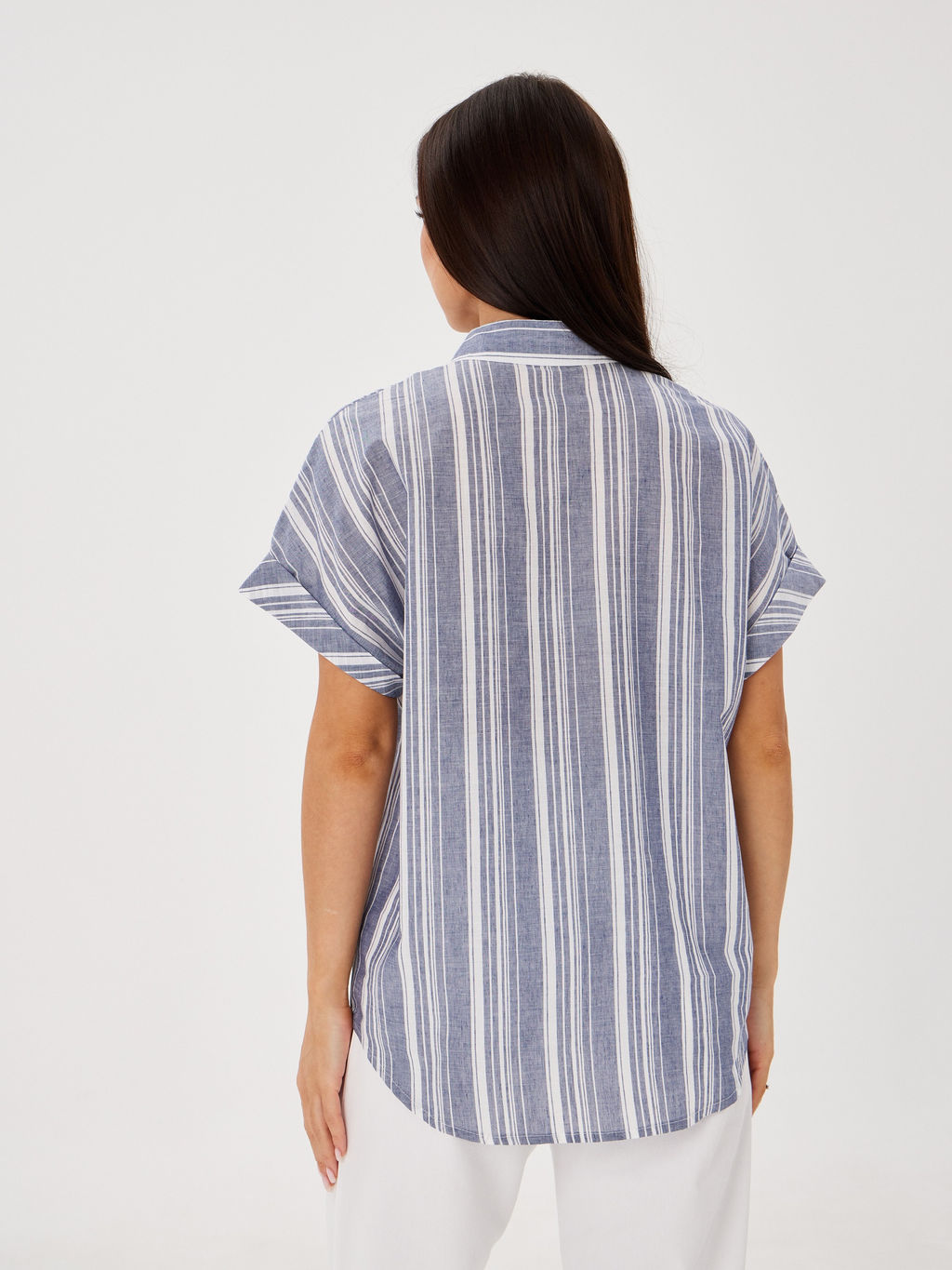 Блузка женская кор. рук. KATHARINA KROSS KK-B-042-CL-08081-2 бело-голубой фото 3