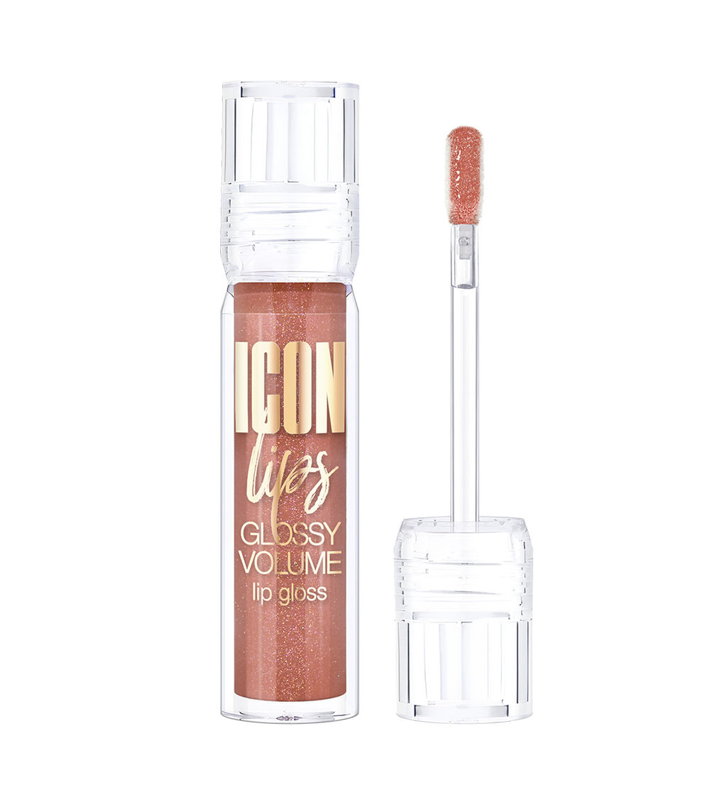 LuxVisage Блеск для губ с эффектом объема тон 506 ICON lips glossy volume Caramel Beige 3,4г