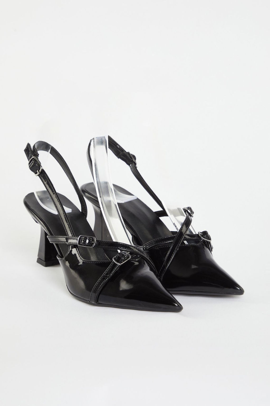 Trendyol Shoes Siyah Rugan Kemerli Toka Detayl? Kad?n Topuklu Ayakkab? TAKSS24TO00007 - Trendyolmilla фото 3