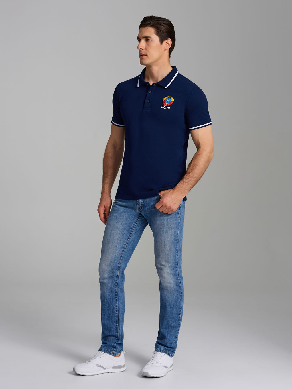 Поло мужское СССР 65M-RR-1783 RED-N-ROCKS - Addic фото 2