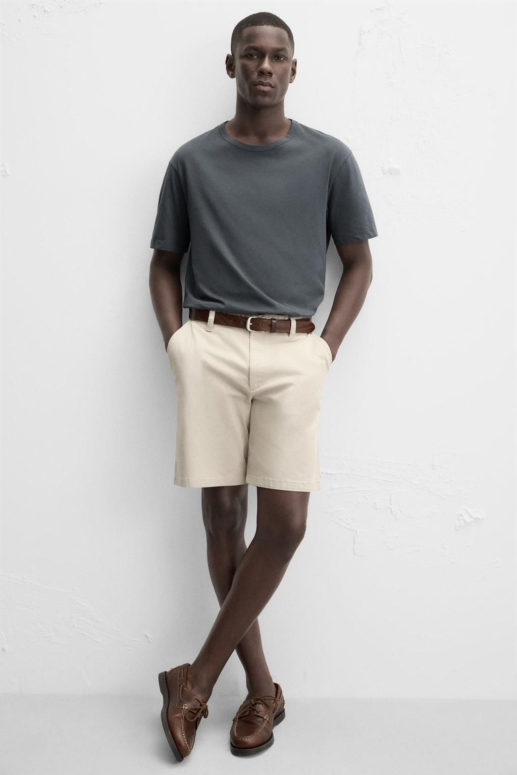 CHINO REGULAR FIT BERMUDA SHORTS - Zara фото 24