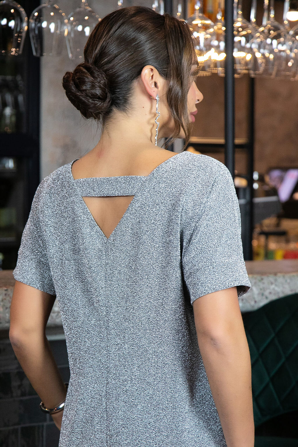 Платье Покоряя сердца (серебро) П11558 - Lt collection фото 4