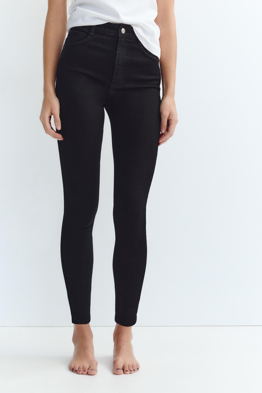 TRF HIGH-WAIST SKINNY JEANS - Zara фото 12