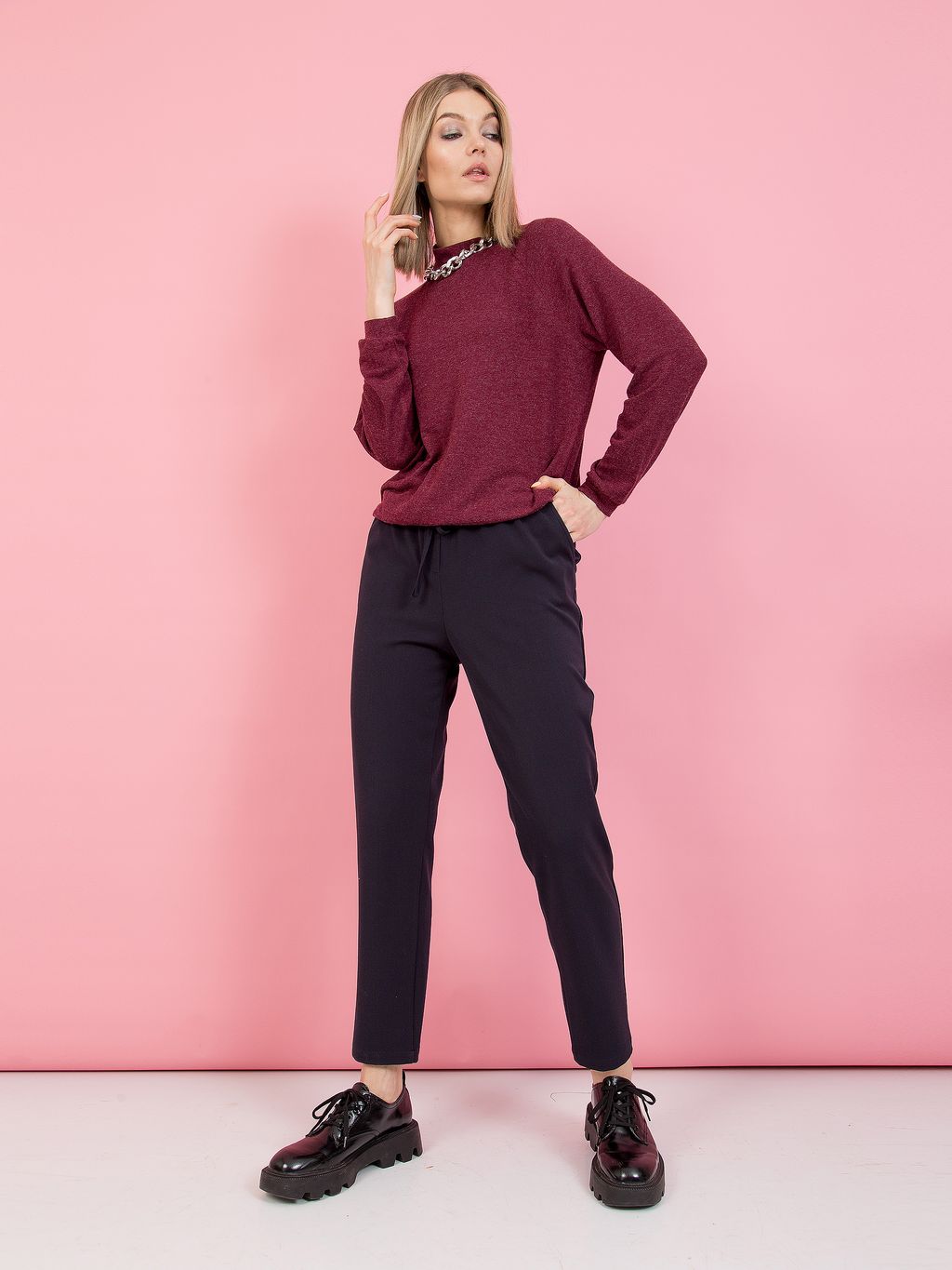 Джемпер PRIZ с рукавом покроя реглан - Stilla фото 2