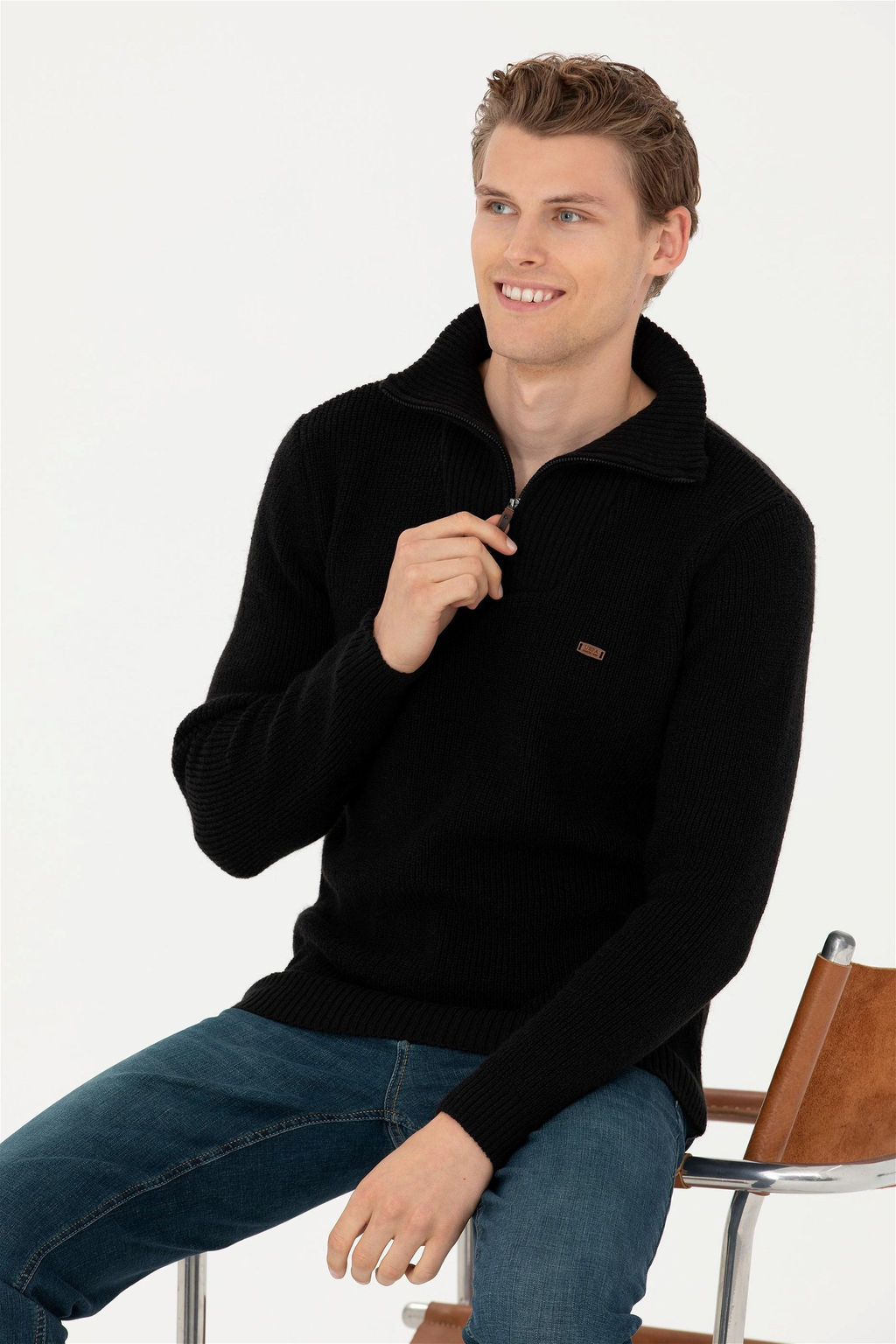 Мужской черный свитер - U.s. polo assn фото 8