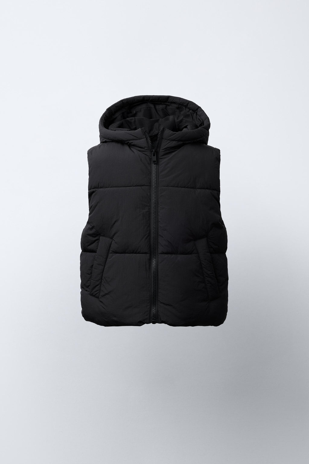 HOODED PADDED GILET