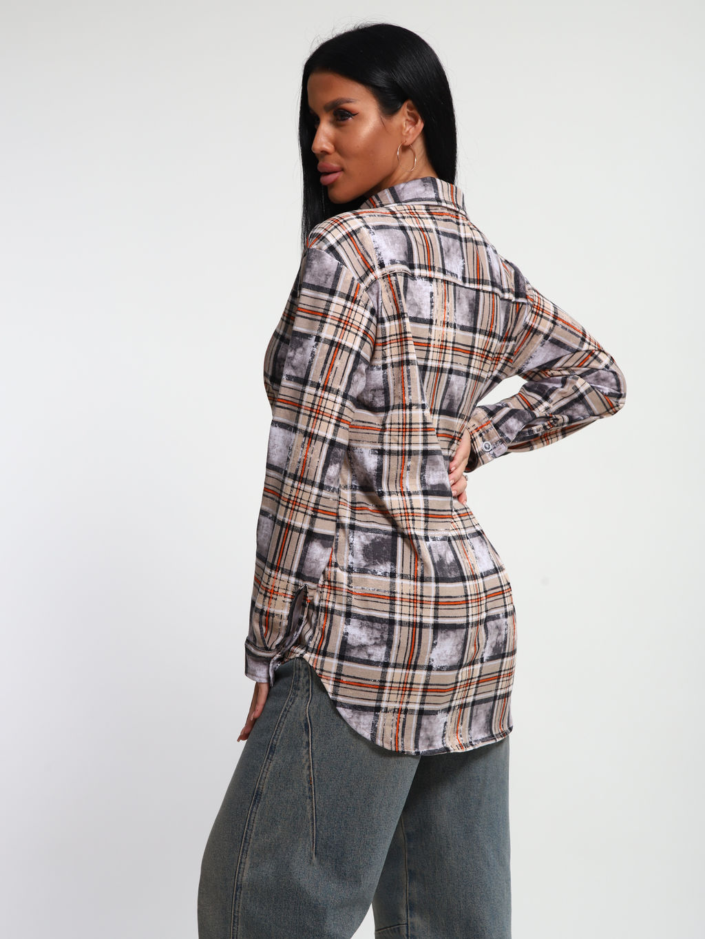 М380 Рубашка с длинным рукавом (бежевый)