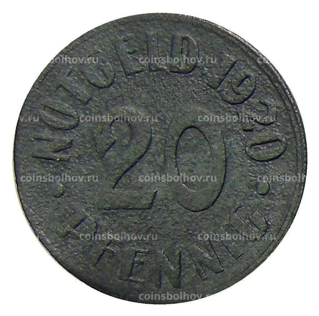 Монета 20 пфеннигов 1920 года Германия  Нотгельд  Кассель