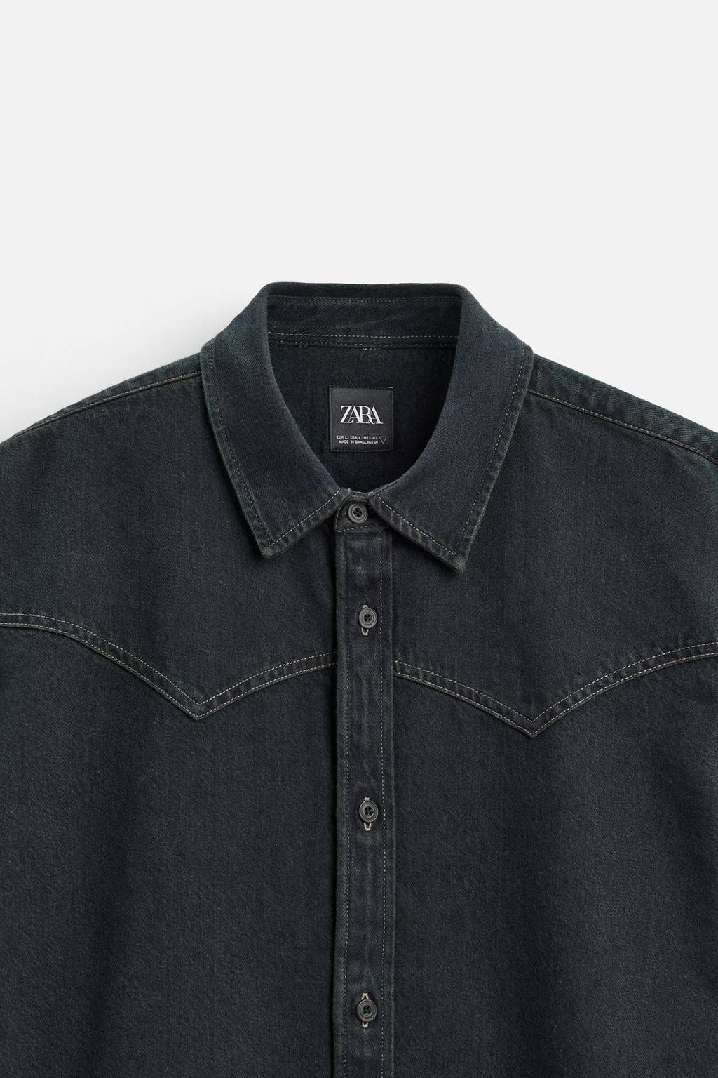 WESTERN DENIM SHIRT - Zara фото 9