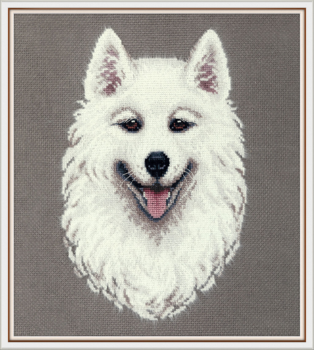 Набор для вышивания PANNA J-7305 Самоед 18.5 х 24.5 см