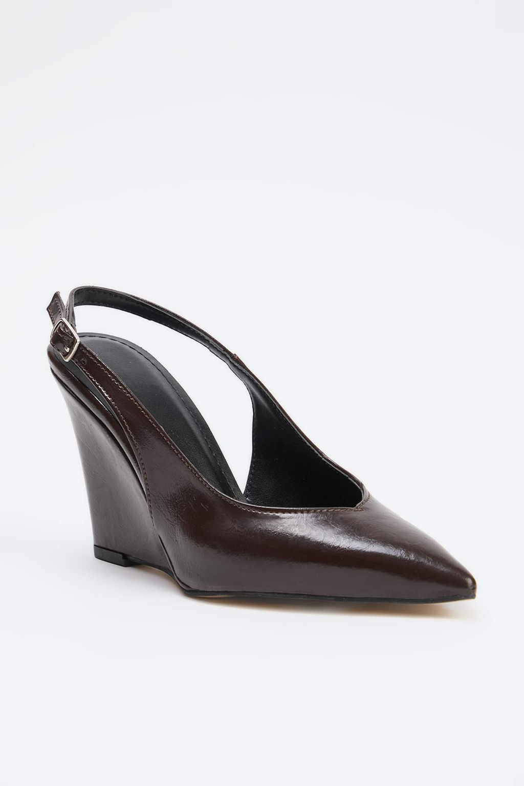 Kahverengi Wedge 9,5 cm Kad?n Klasik Topuklu Ayakkab? TAKSS26TO00005 - Trendyolmilla фото 4