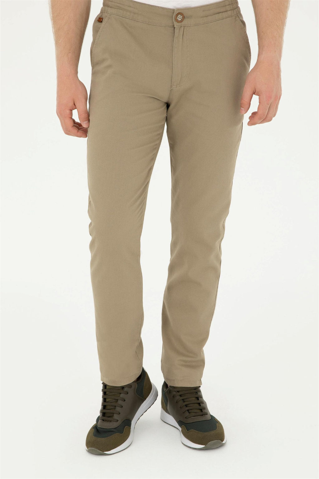 U. S. Polo Assn / Мужские брюки цвета хаки из плотной ткани - U.s. polo assn фото 2