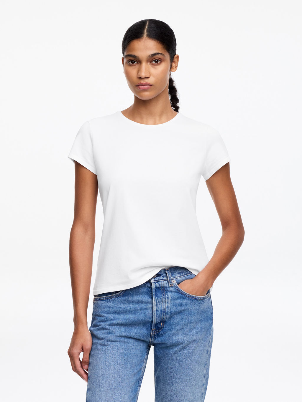 Camiseta ajustada de manga corta - H&m фото 4