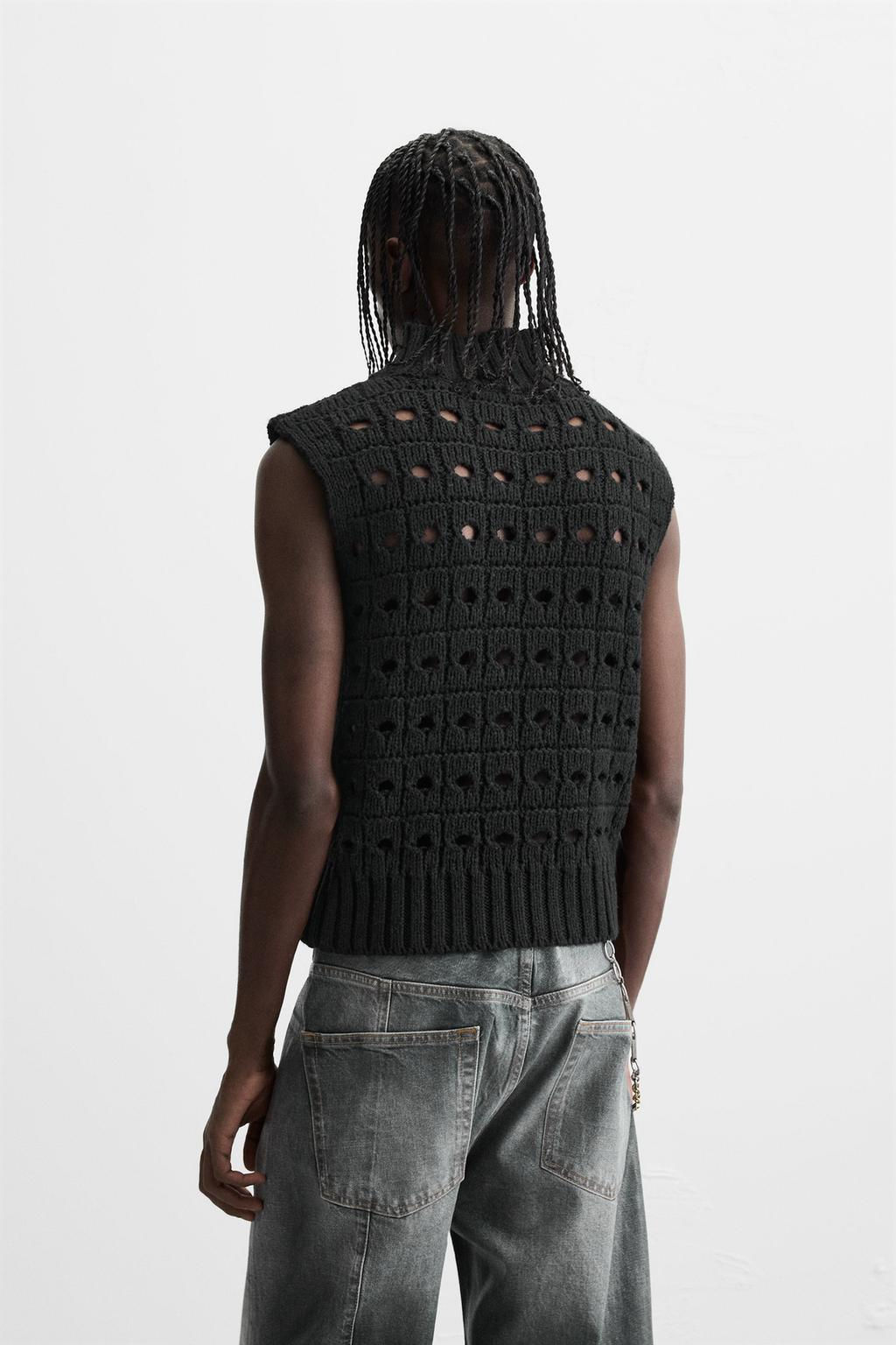 TEXTURED KNIT WAISTCOAT - LIMITED EDITION - Zara фото 3