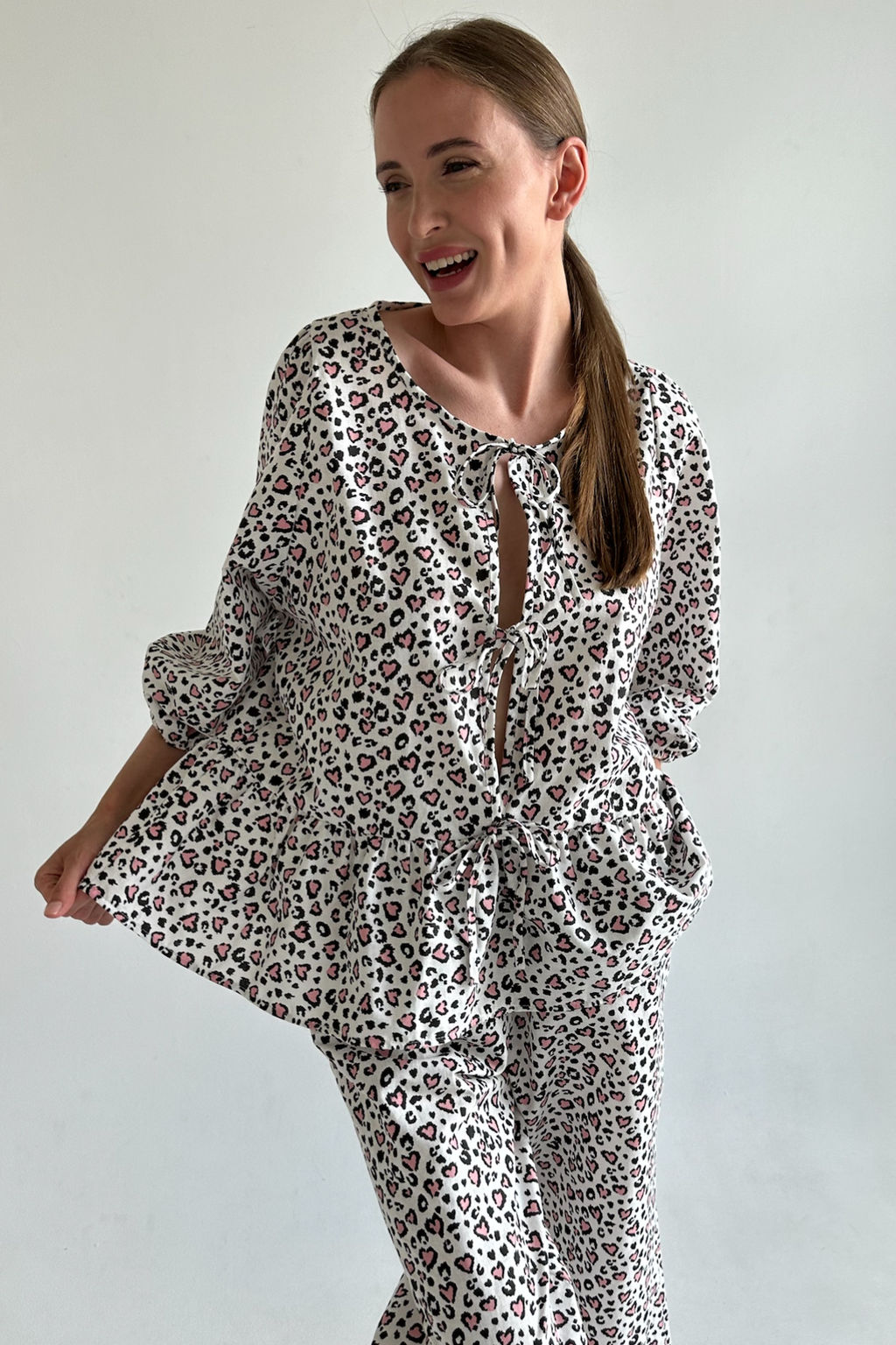 Костюм женский SET070/07/Белый, розовый - M&G all natural фото 6