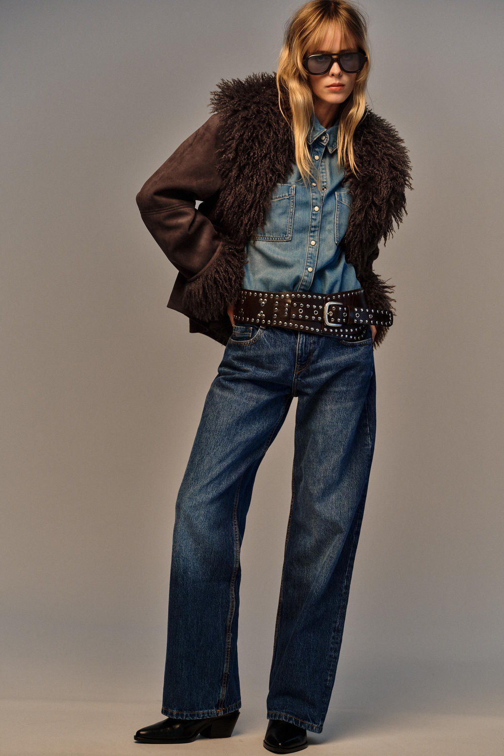 DOUBLE-FACED FAUX FUR JACKET