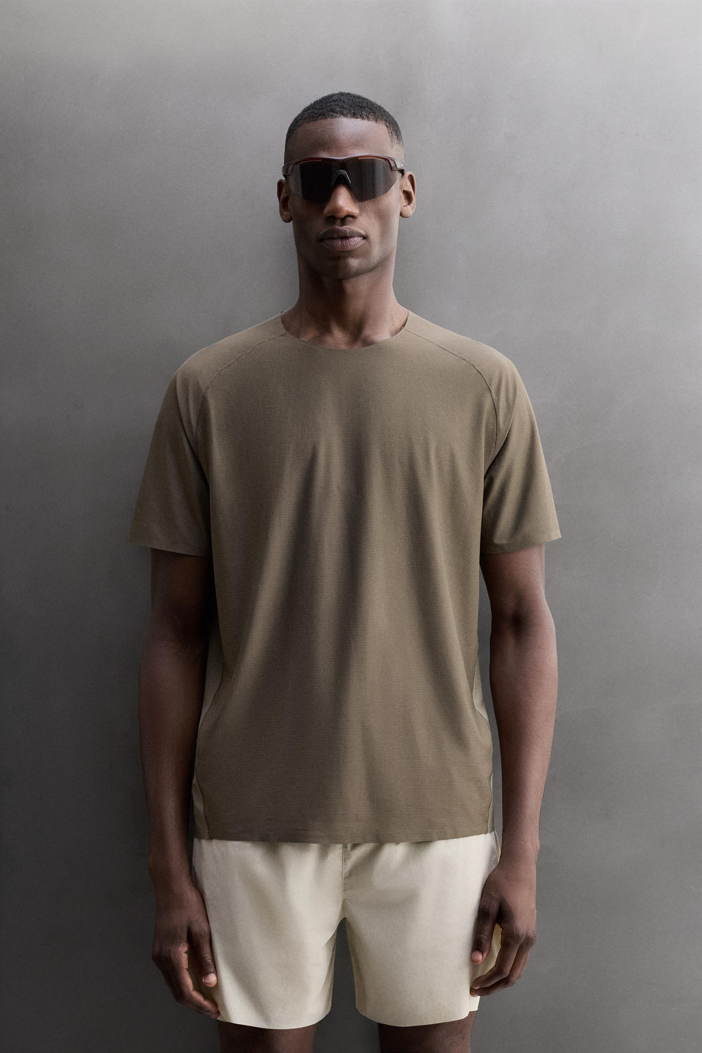 CAMISETA T?CNICA ESTRUCTURA COLOR BLOCK / Verde medio