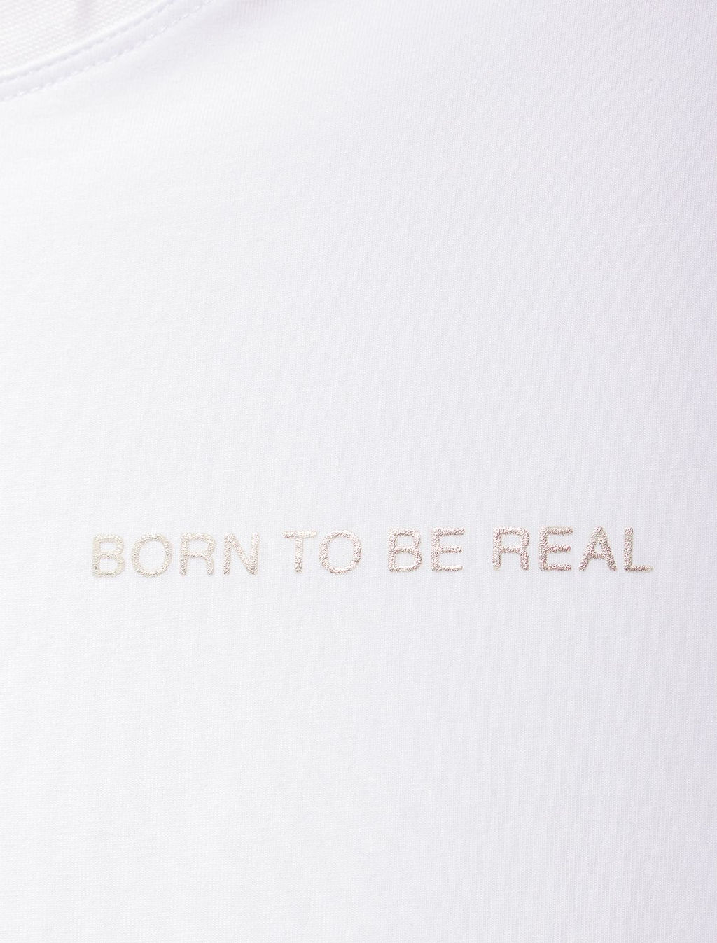 Лонгслив из премиального хлопка с принтом фольгой