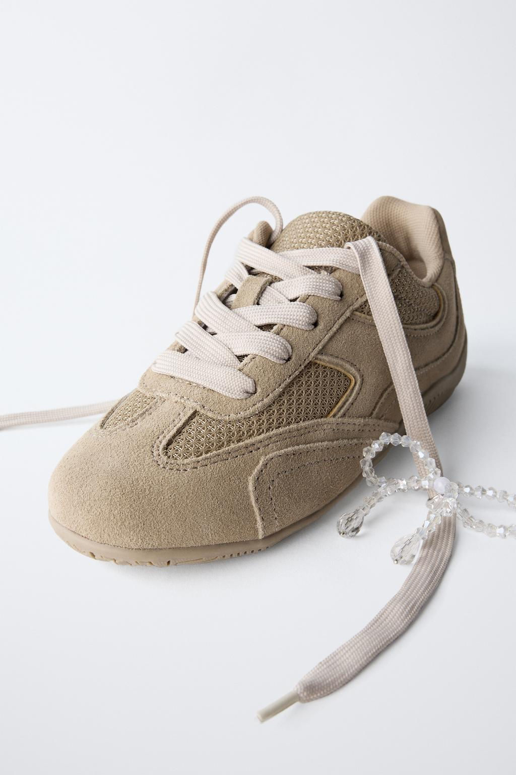 TRAINERS WITH BEADED CLIPS - Zara фото 3
